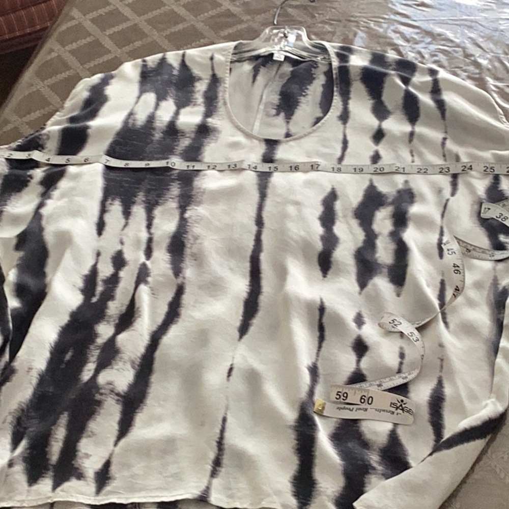 100% silk bubble blouse